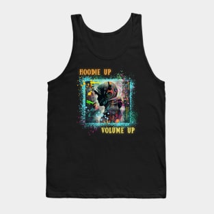 Hoodie Up, Volume Up | Music | Sound Tank Top